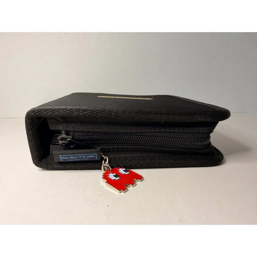 Pac‑Man CD DVD‎ Case Holder Wallet 2005 Namco Retro Arcade Disc Storage w/ Ghost